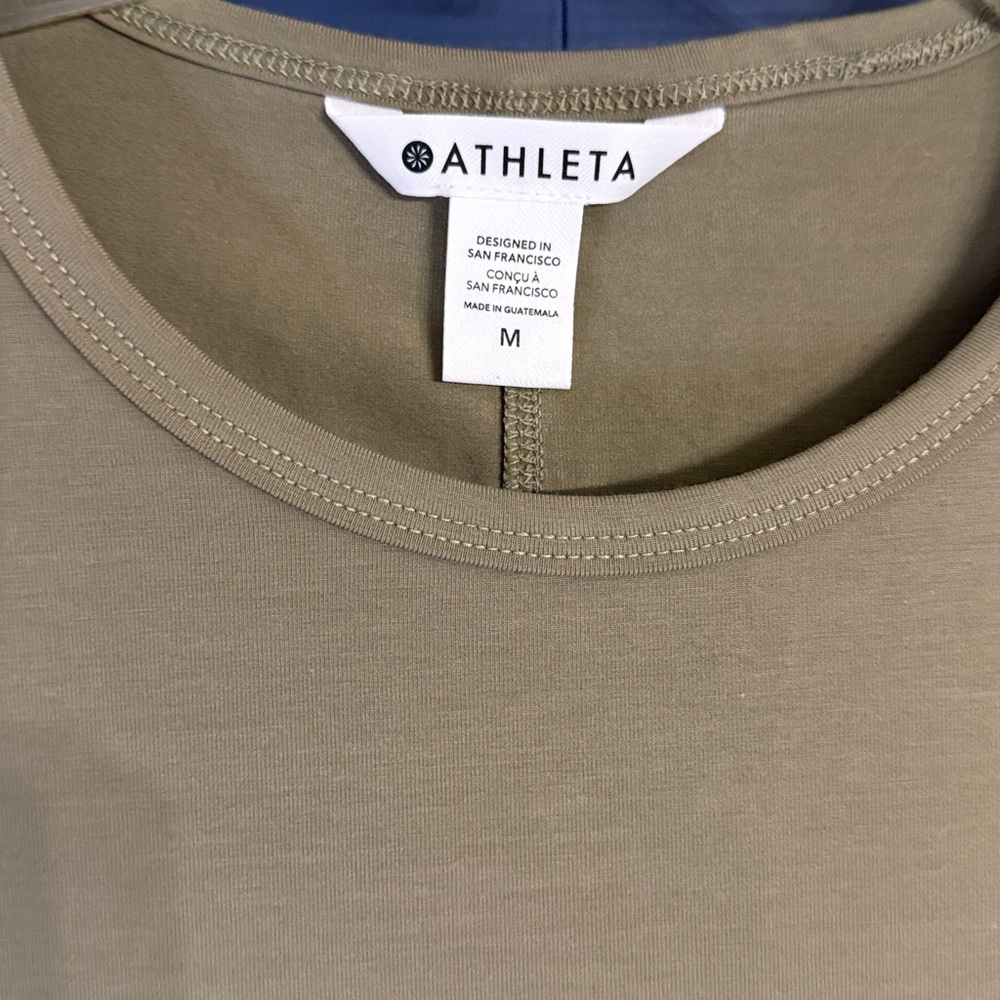 Athleta Essential Tee Dress in Ecru Size Medium NWT - Picture 4 of 6